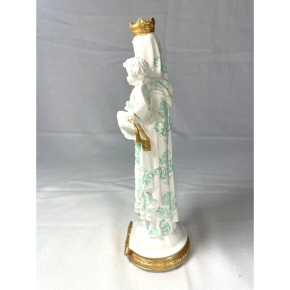 Our Lady of Mount Carmel Statue of Mary and Baby Jesus Made in Columbia 8.5" - Picture 7 of 7
